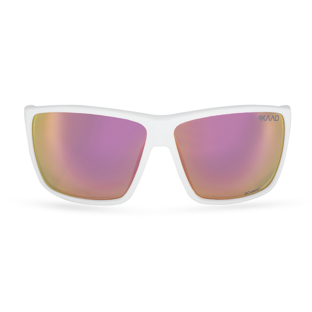 SUNSET SPORT white matt, pink Multi Layer Mirror XCvision lens