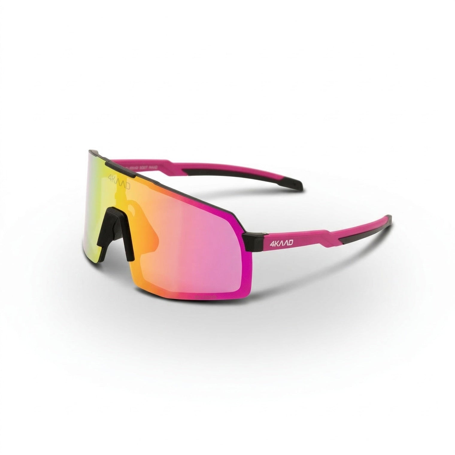 BEAT RACE Cycling Glasses - Pink & White XCvision MULTI LAYER MIRROR Lens