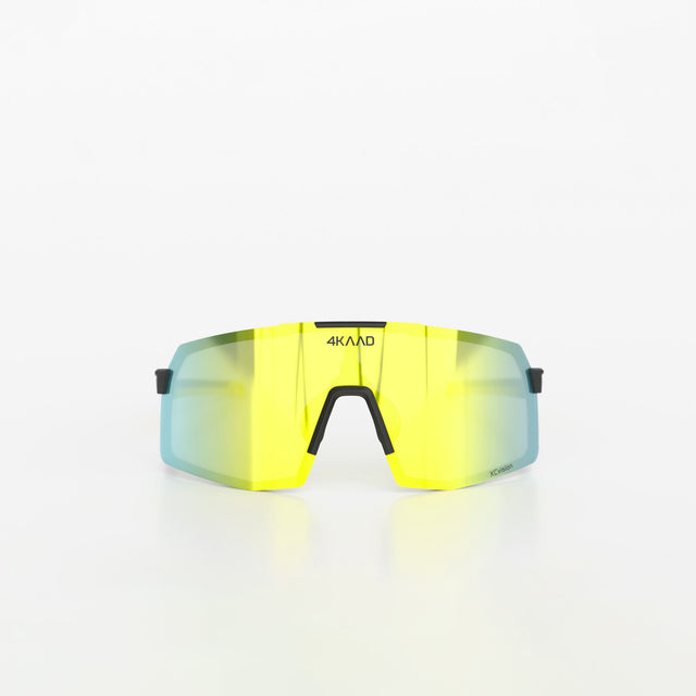 BEAT RACE Sports Glasses - black gold, with gold MULTI LAYER MIRROR lens