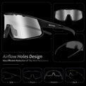 MIRADOR Sports Glasses - Transparent Matte with ZEISS Silver Blue Mirror Lens - 4KAAD
