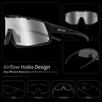MIRADOR Sports Glasses - Transparent Matte with ZEISS Silver Blue Mirror Lens - 4KAAD