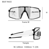 BEAT RACE pink cycling sports eyewear , pink white mirror - 4KAAD