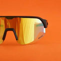 Pulse Active sports eyewear , black gold mirror - 4KAAD